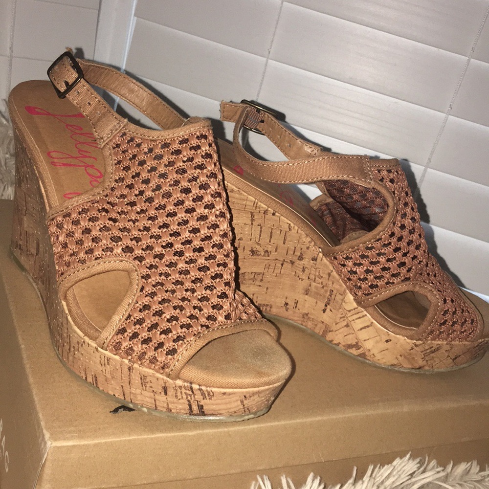 Brown Jellypop Wedges